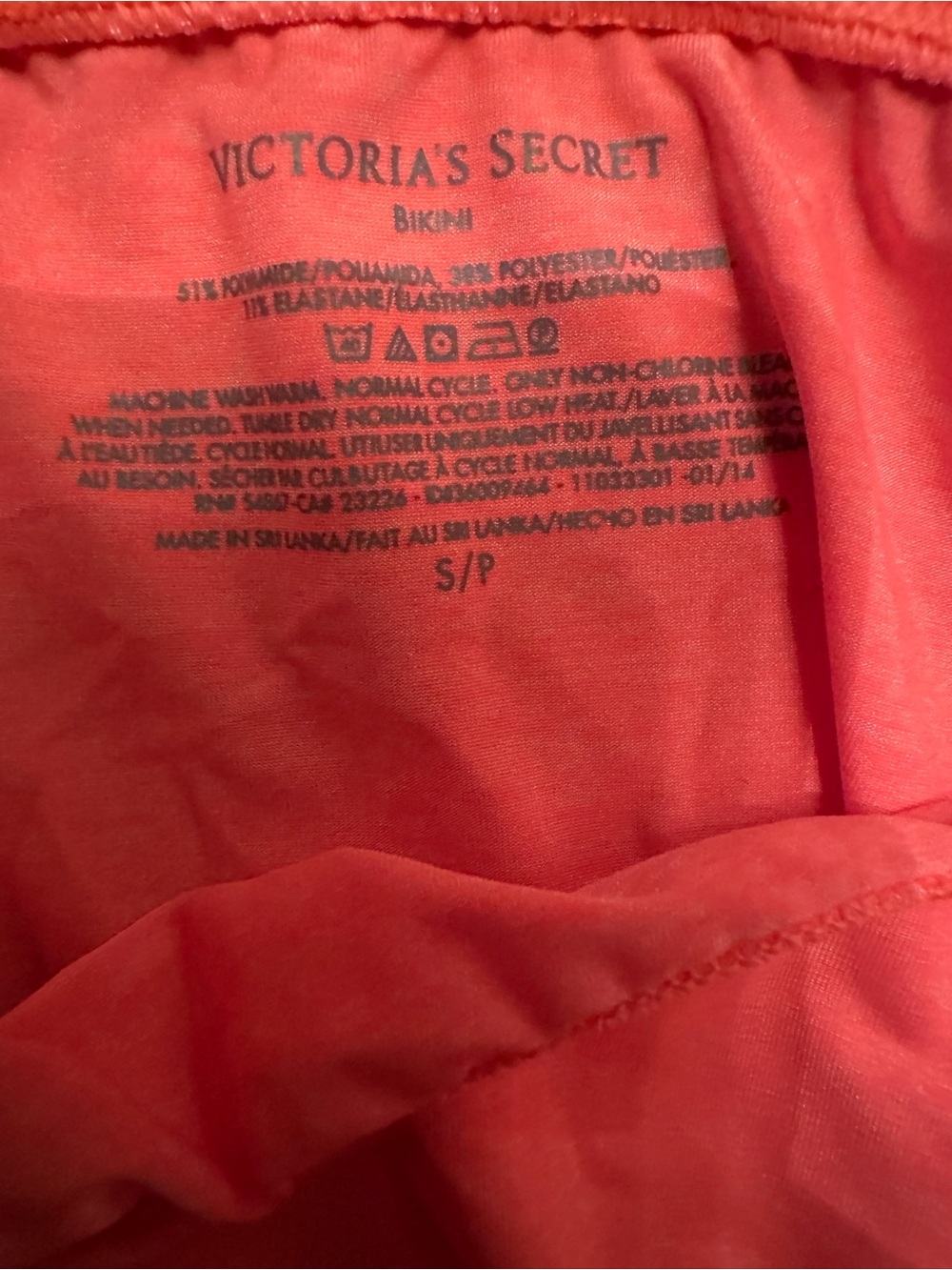 Vintage 2012 Victoria's Secret Coral and Tan Bikini - Picture 3 of 3